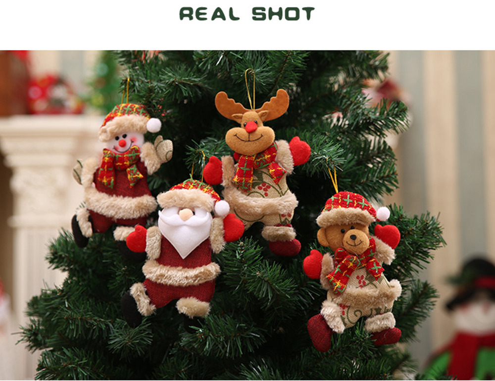 1PC Cute Christmas Tree Decoration Pendant Santa