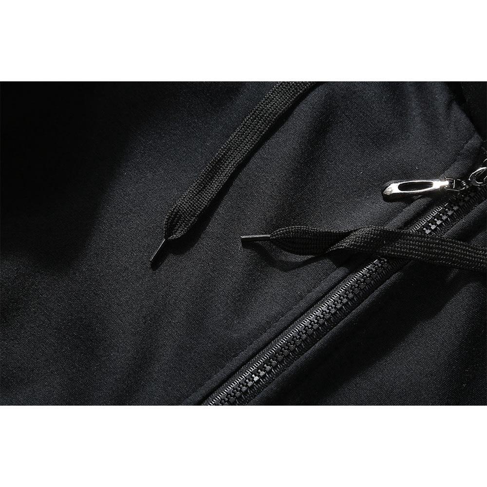 W02 Men's Autumn Winter Casual Color Block Cotton Cashmere Hooded Coat Size M - Blue + Gray