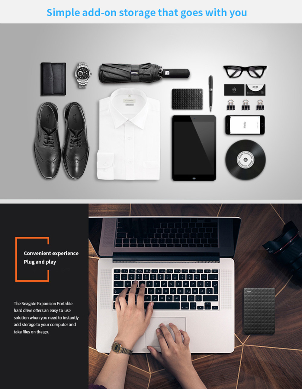 Seagate STEA500400 2TB Portable Expansion External Mobile Hard Drive 2.5 Inch USB 3.0 Interface 120MB/s - Black