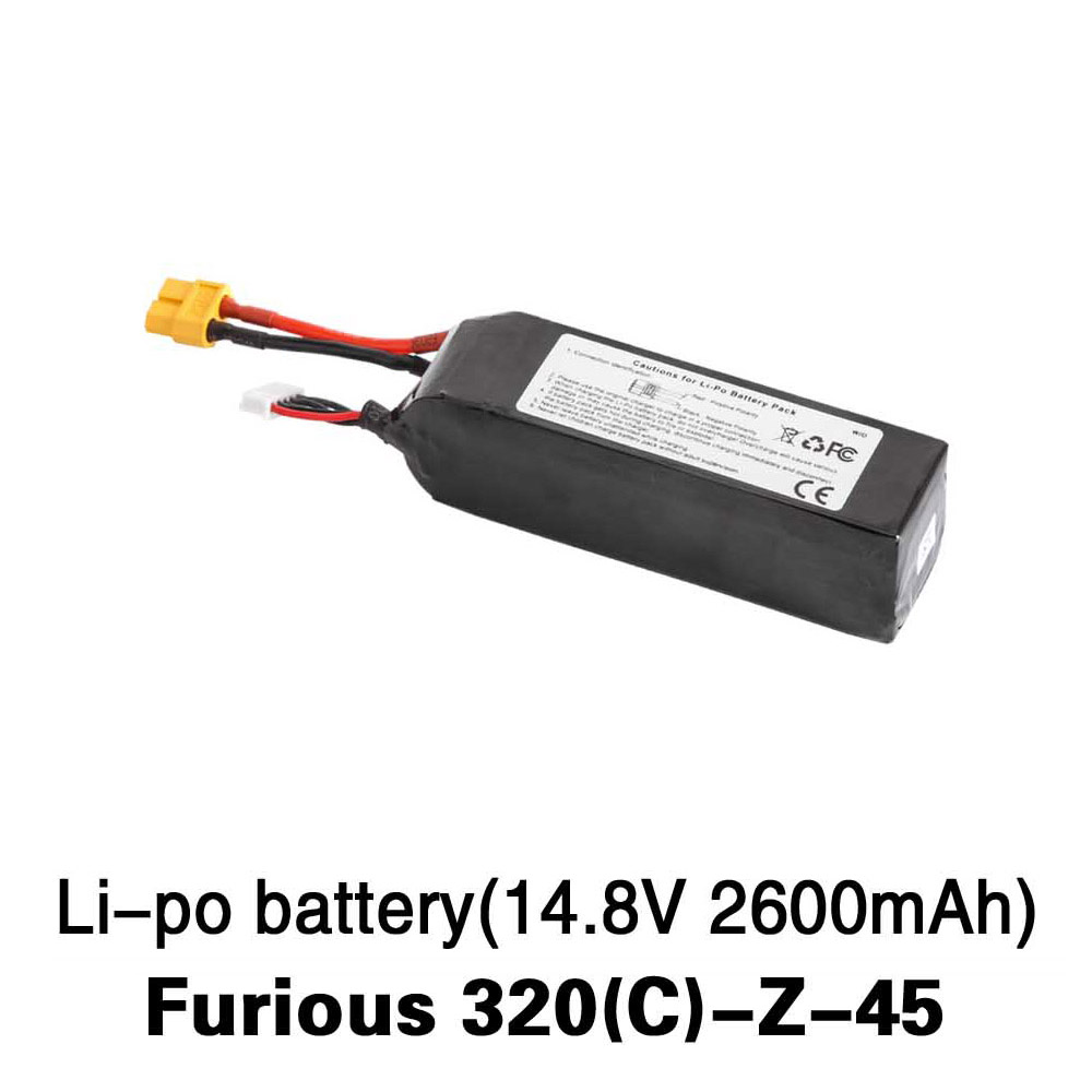 [HK Stock] Walkera Furious 320 Spare Part Li-po Battery 14.8V 2600mAh 25C 4S Furious 320(C)-Z-45