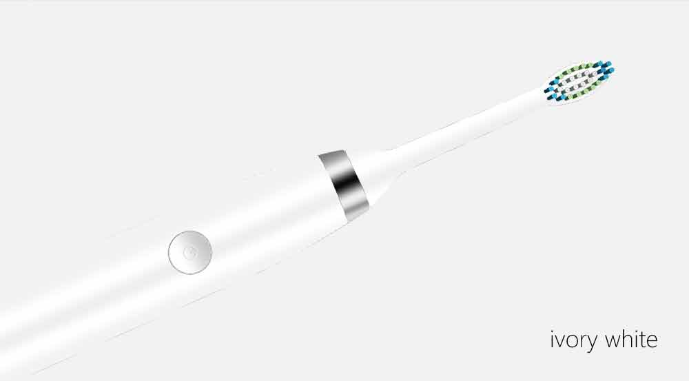 Utalife TB601 Sonic Electric Toothbrush Rechargeable IPX7 Water Resistant 5 Modes - White