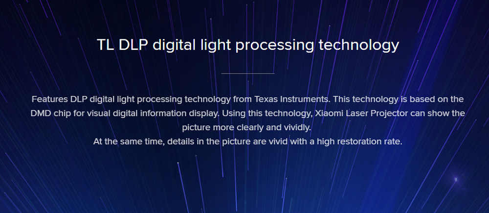 [HK Stock][International Edition] Xiaomi Mijia Laser Projector 5000 Lumens Full HD 4K Ultra Short Focal Lens ALPD 3.0 Laser Light Dual Band WIFI - White