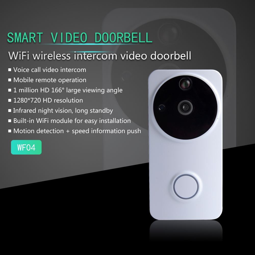 Danmini Wf04 Wifi Wireless Video Intercom Doorbell White