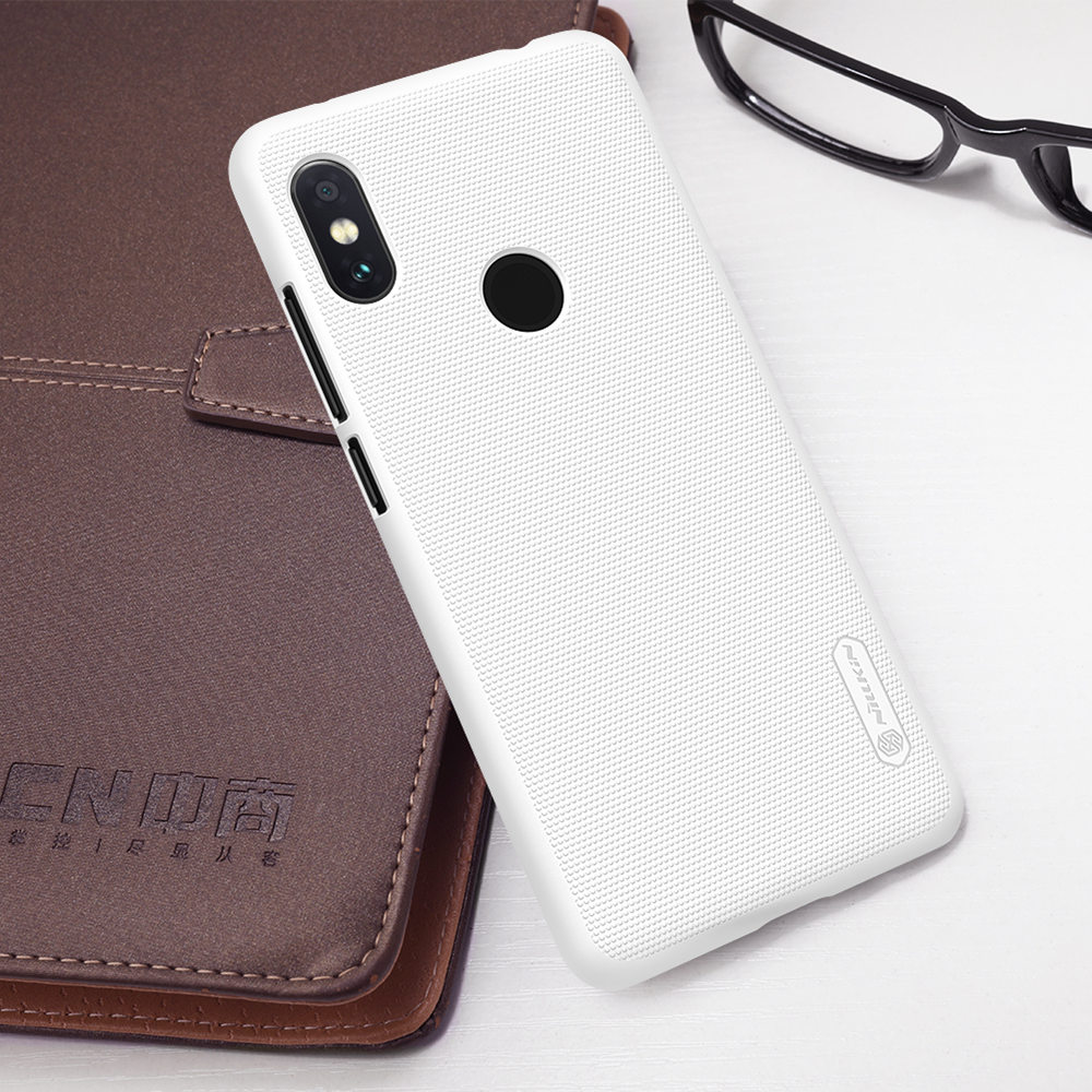 NILLKIN Matte Hard Phone Case for Xiaomi Redmi Note 6 Pro Protective Back Cover - White