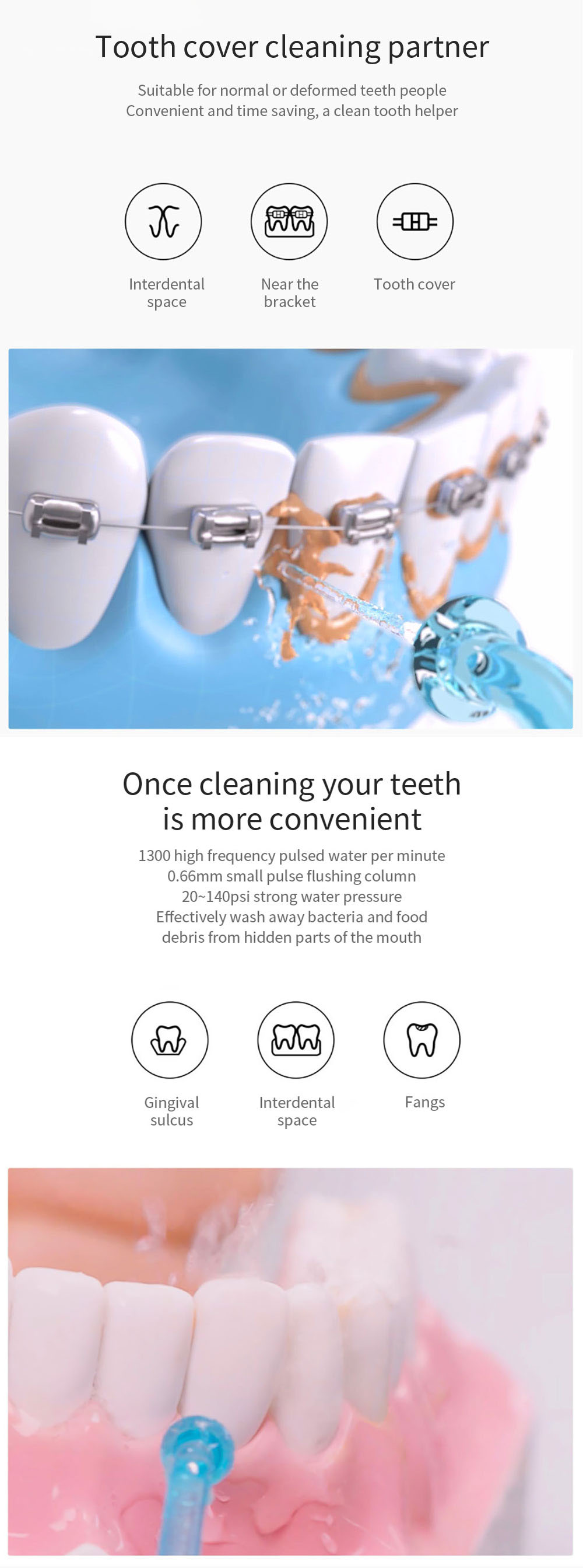 Xiaomi SOOCAS W3 Portable Electric Oral Irrigator Blue White