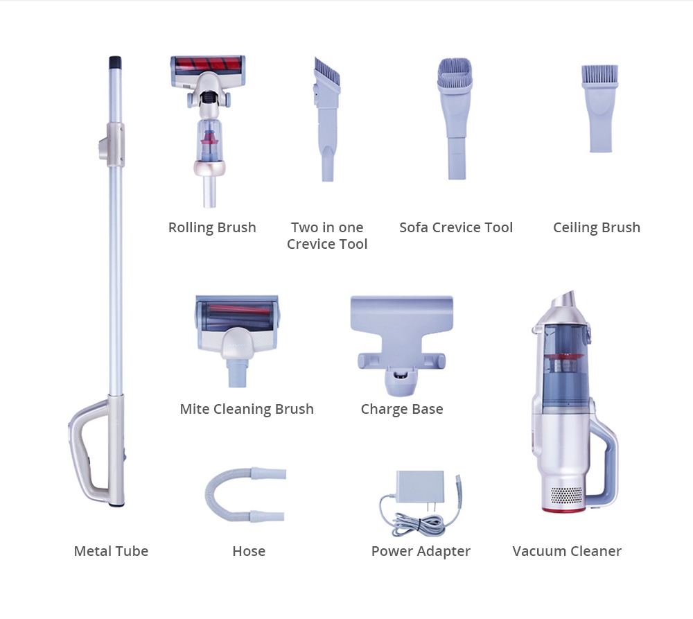[International Version] Xiaomi LEXY JIMMY JV71 Vertical Cordless Stick Vacuum Cleaner 130AW Powerful Suction Anti-winding Hair Mite Cleaning - Champagne gold