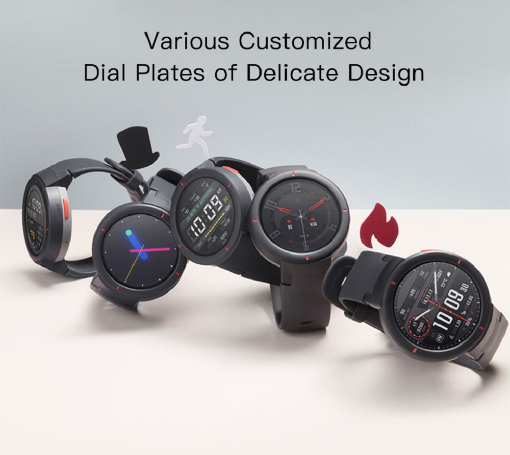 [English Version] Huami AMAZFIT Verge 3 Smart Watch 1.3 Inch AMOLED Screen Heart Rate Monitor 11 Sports Modes IP68 Waterproof - Deep Gray