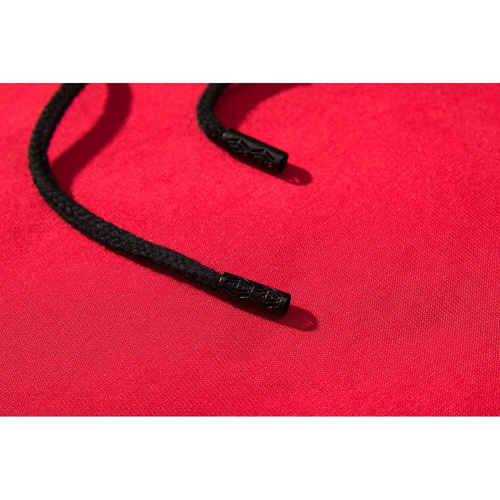 WY39 Men's Autumn Winter Raglan Hoodie (Color Block Breathable Size M) - Red