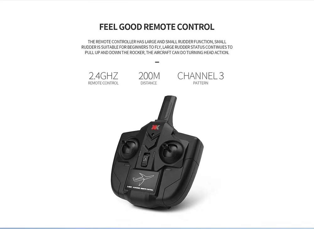 XK A100-SU27 2.4G 3CH EPP 340mm Wingspan RC Airplane Fixed Wing Plane Aircraft Built-in Gyro RTF - White