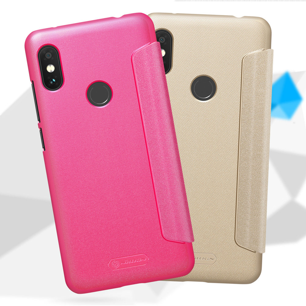 Nillkin Sparkle Series Hard Phone Case for Xiaomi Redmi Note 6 Pro Play Protective Phone Shell - Gray