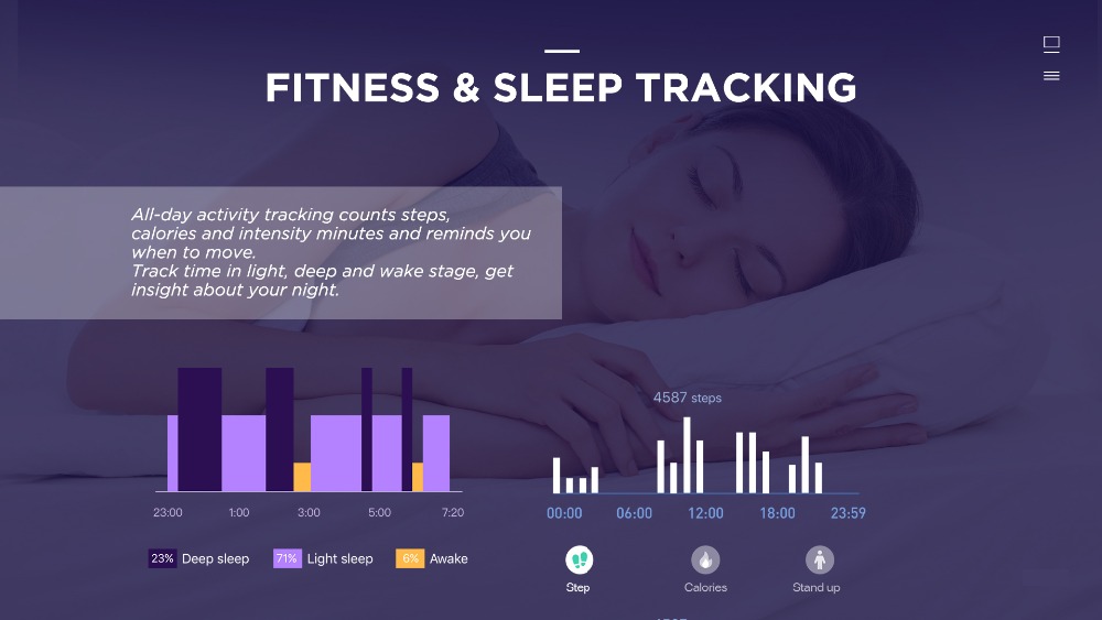 Makibes BR3 Smart Watch 1.3 Inch IPS Color Touchscreen Built-in GPS Multi-sports Modes Heart Rate Monitor IP68 Waterproof Fitness Tracker - Gray