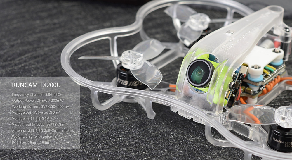 Diatone 2019 GT-Rabbit R239 FC Mamba F405mini OSD Runcam Micro Swift Camera 25A ESC RC Racing Drone PNP - White