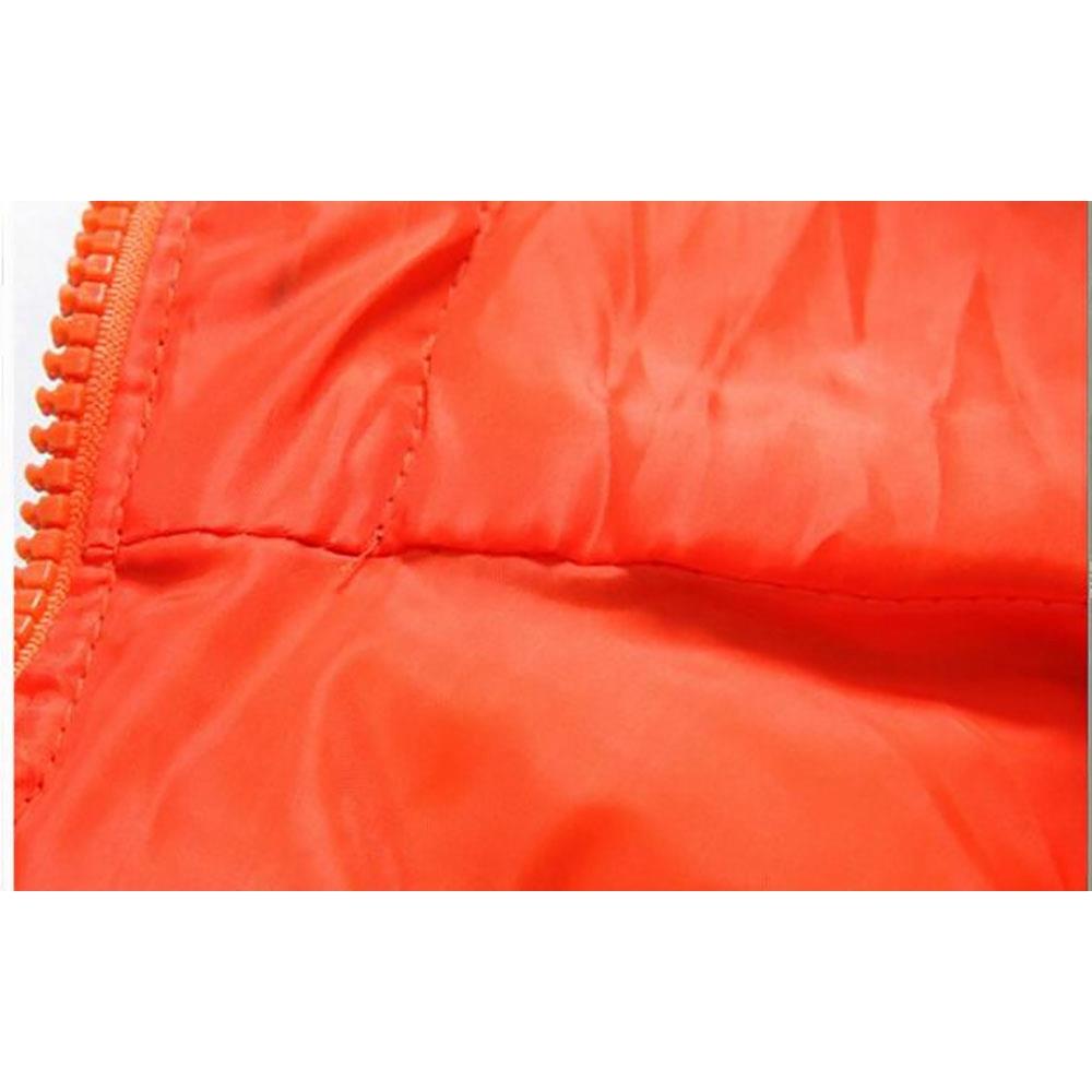 Agai-mccf Men's Leisure Hooded Candy Color Down Jacket (Warm Coat Size M) - Black + Orange