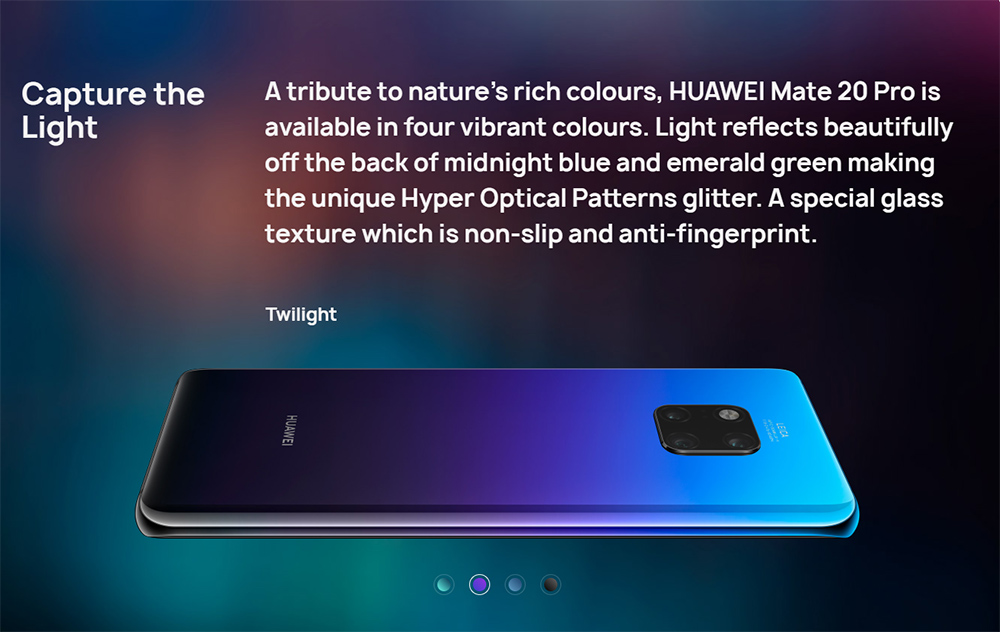 HUAWEI Mate 20 Pro (UD) 6.39 Inch 4G LTE Smartphone Kirin 980 8GB 128GB 40.0MP+20.0MP+8.0MP Triple Rear Cameras EMUI 9 Type-C NFC IR Remote Control - Bright Black