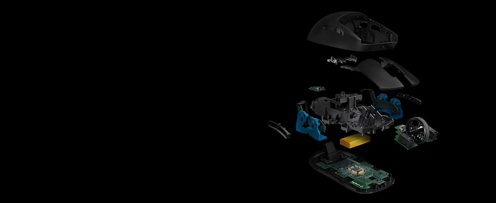 Logitech G PRO Wireless Dual-mode Gaming Mouse RGB Program 16000 DPI - Black