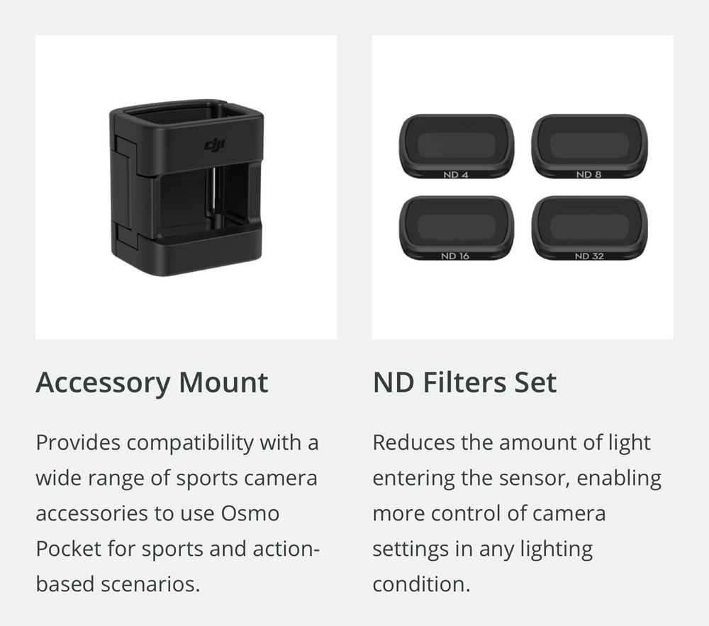 DJI Osmo Pocket 4K 60FPS 3-Axis Portable Stabilized Handheld Gimbal Camera