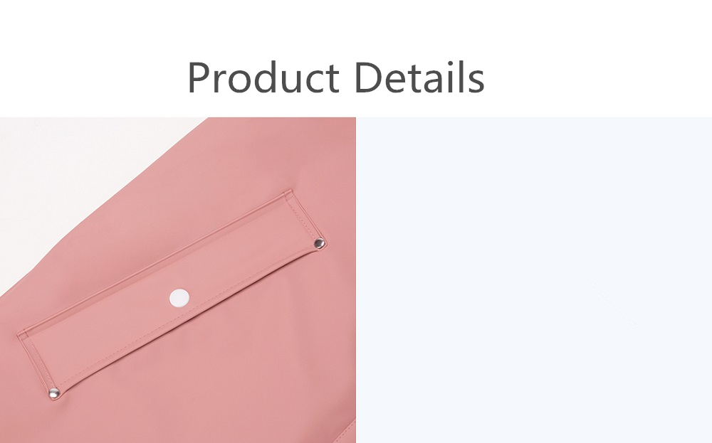 Xiaomi 7th Unisex Adult Raincoat (Waterproof Coat Jacket Reflective Strip Couple Cloak Poncho Size L Women) - Pink