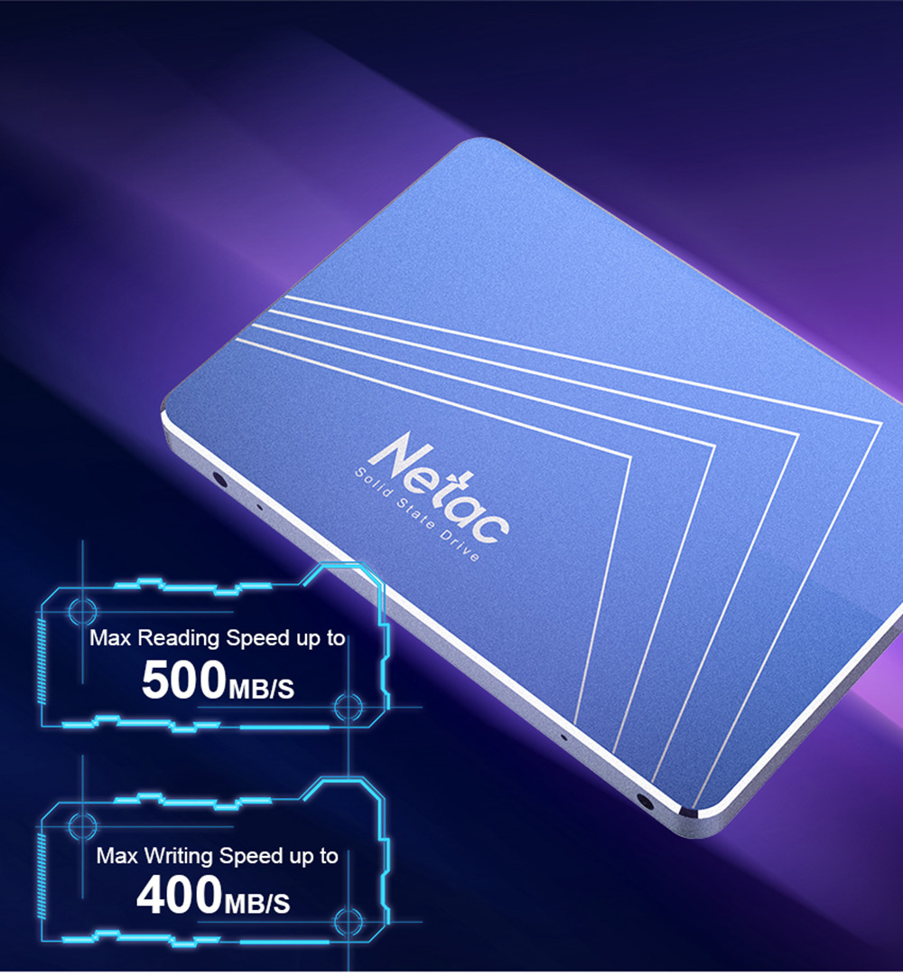 Netac N600S 1TB SSD 2.5 Inch Solid State Drive SATA3 Interface Read Speed 500MB/s - Blue