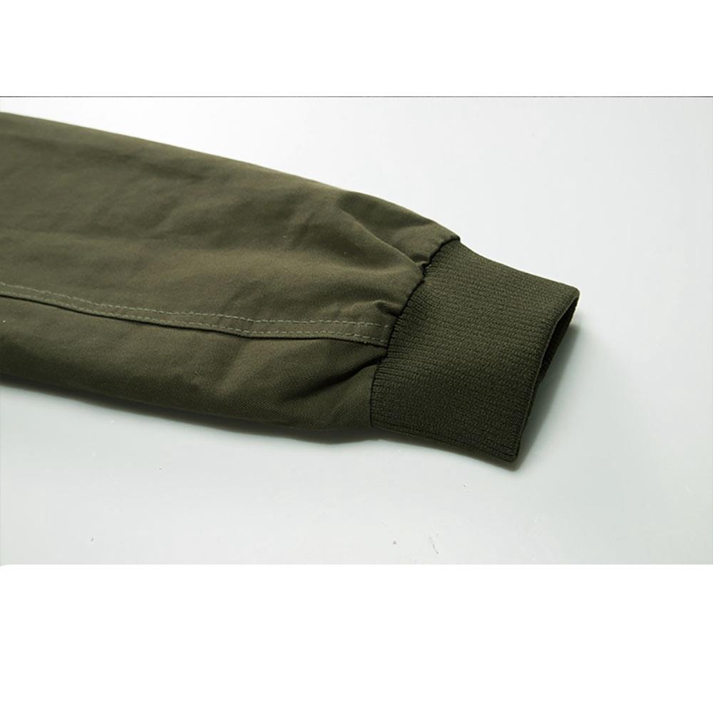 CA806 Men's Autumn Winter Casual Stand Collar Cotton Bomber Jacket Size M - Army Green
