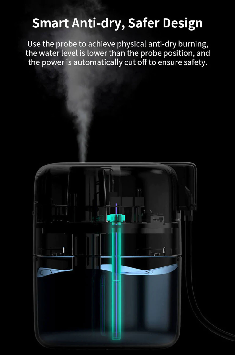 Xiaomi VH H01 Desktop Office Mini USB Humidifier Silent Moisturizing Touch Control Intelligent Anti-dry - Blue