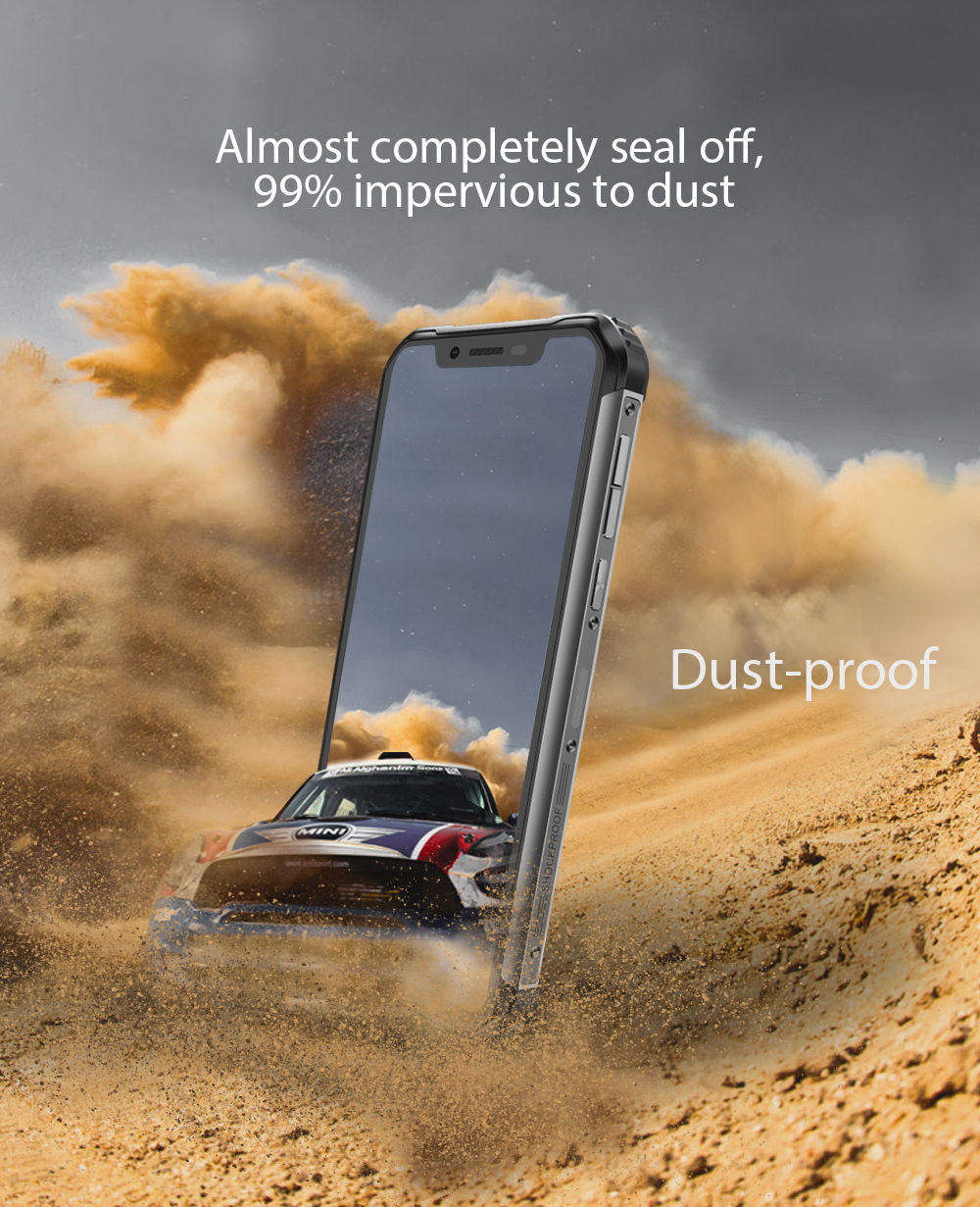 [HK Stock]Blackview BV9600 pro 6.21 Inch 4G LTE Smartphone Helio P60 6GB 128GB 16.0MP + 8.0MP Dual Rear Cameras Android 8.1 IP68 Wireless Charging NFC Face Unlock - Gray
