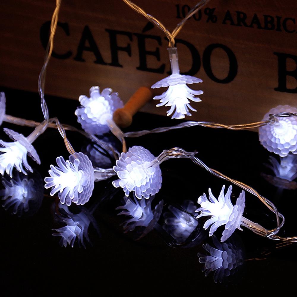 2.2M 20 PCS LED CHRISTMAS GARDEN PARTY DECOR STRING PINE CONE LIGHTS LAMP SMART