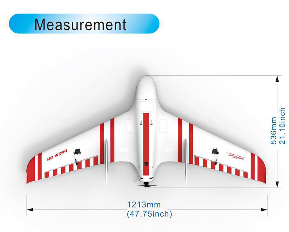 Sonicmodell HD Wing EPO FPV Flying Wing 1213mm Wingspan RC Airplane PNP