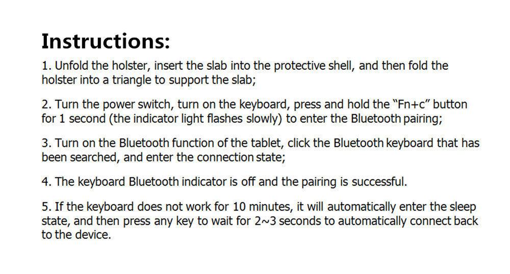 Binai K11 Bluetooth Keyboard for iPad Pro 11 Inch Tablet PC with Kickstand Leather Case - Blue