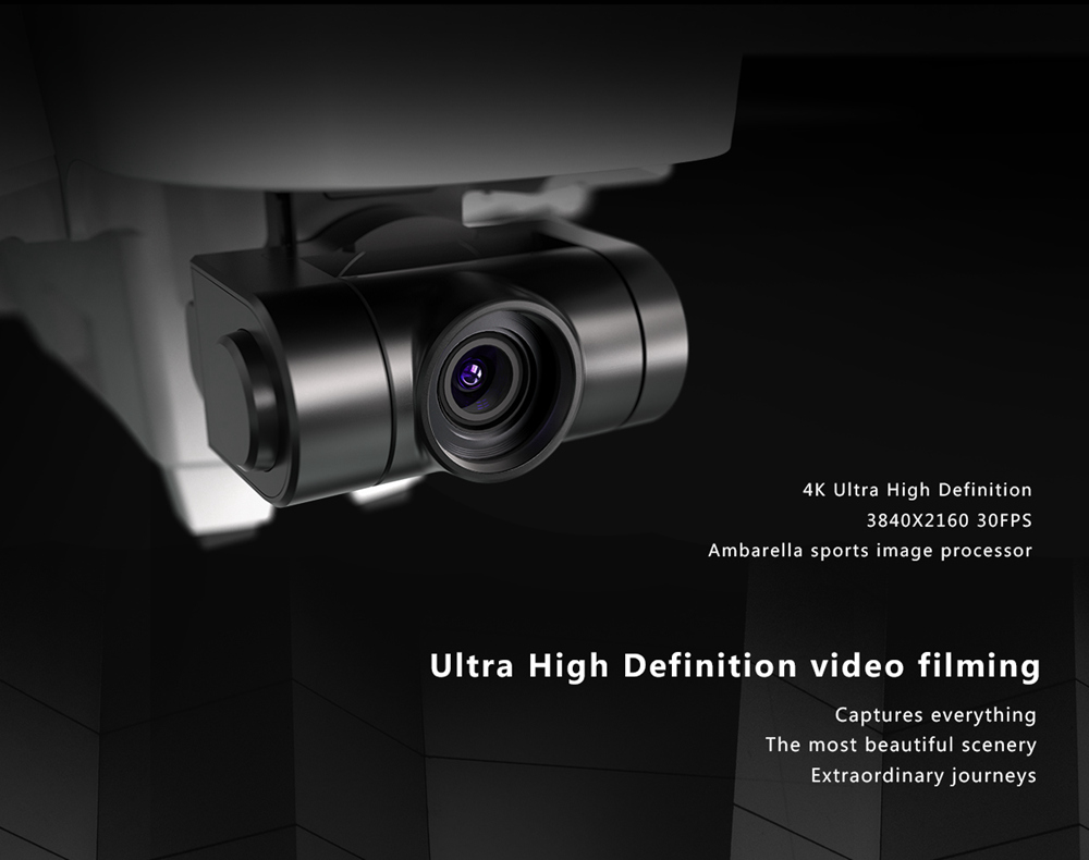 Hubsan H117S Zino 4K GPS WIFI FPV RC Drone With 3-Axis Gimbal RTF - White