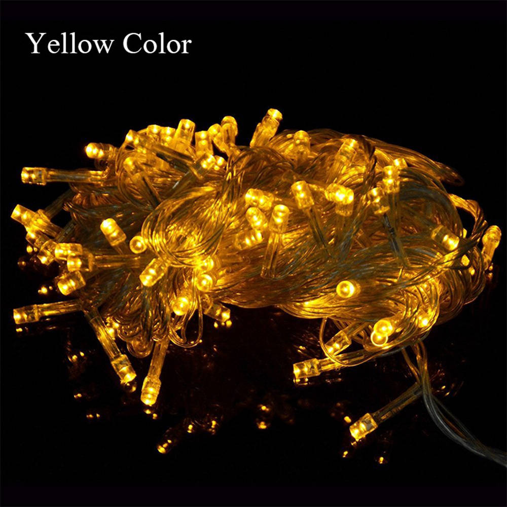 LED Icicle String Lights for Christmas Lights Outdoor Decoration Garden Party Wedding (10 Meters) - Multi-color