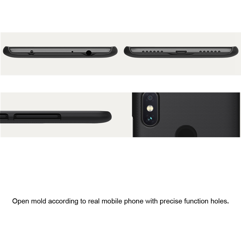 NILLKIN Matte Hard Phone Case for Xiaomi Redmi Note 6 Pro Protective Back Cover - White