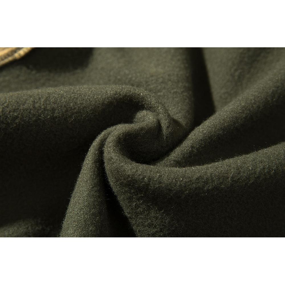 WY39 Men's Autumn Winter Raglan Hoodie (Color Block Breathable Size M) - Green