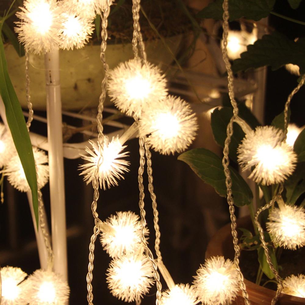 Fluffy string lights