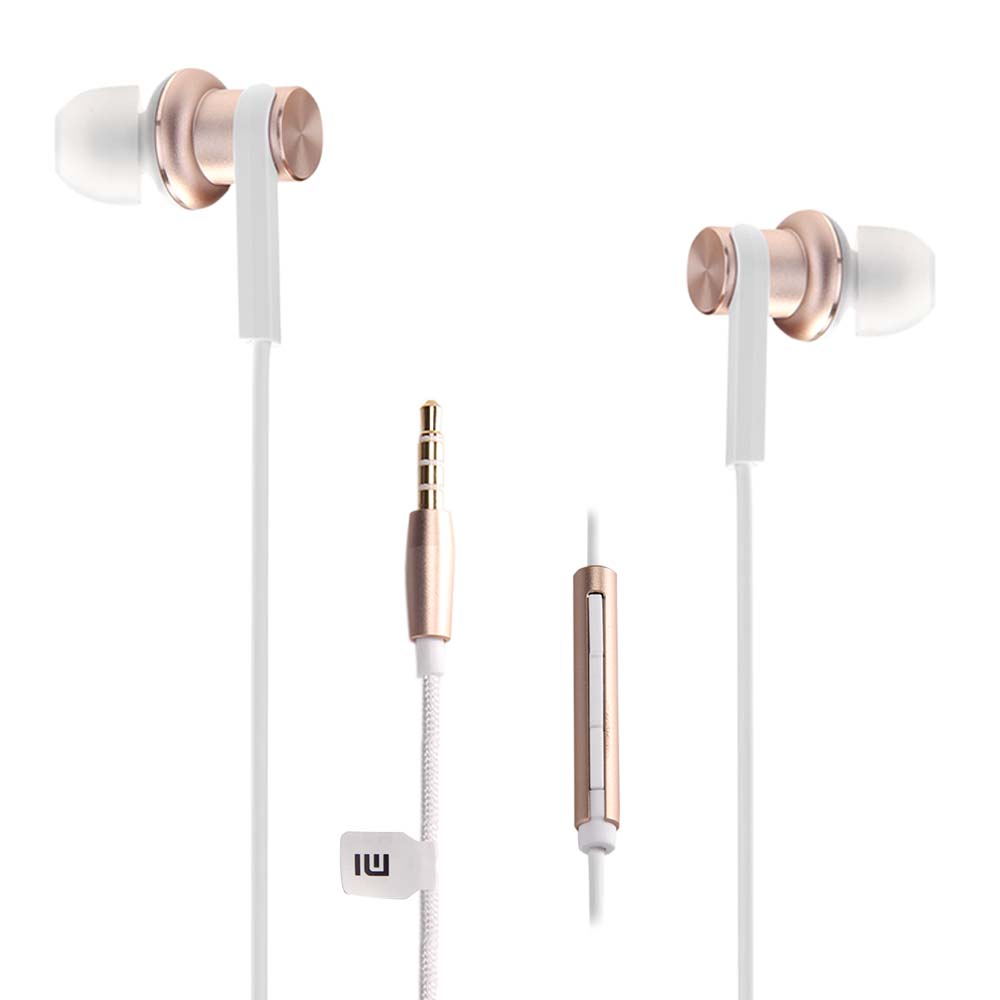 [HK Stock]Original Xiaomi Mi IV In-ear Dual Dynamic Driver Wired Control Earphone Headphone with MIC for Android iOS - Gold