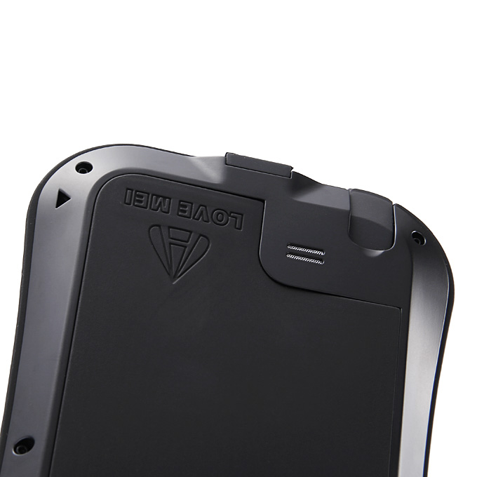 LoveMei Weather/Dirt/Shockproof Protective Case with Gorilla Glass for Sumsung Galaxy Note 2 II N7100 -Black