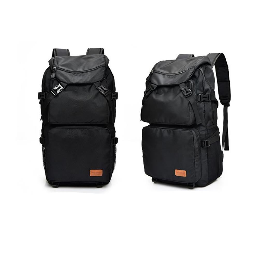 Unisex 16 Inch Laptop Computer Bag Large Capcacity Travel Backpack - Black