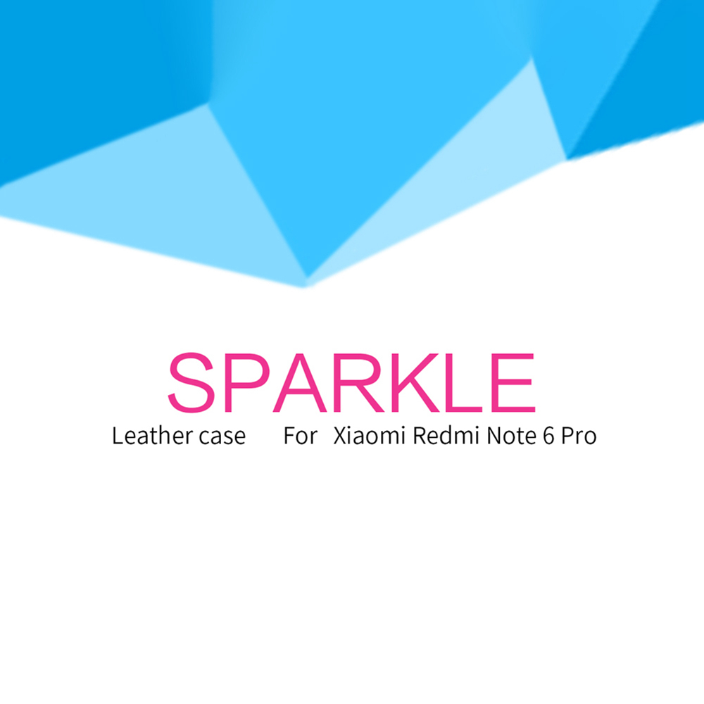 Nillkin Sparkle Series Hard Phone Case for Xiaomi Redmi Note 6 Pro Play Protective Phone Shell - Gray