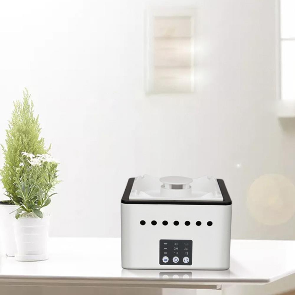USB Rechargeable Portable Air Purifying Ashtray Home Desktop Purifier Filter With Battery - Black