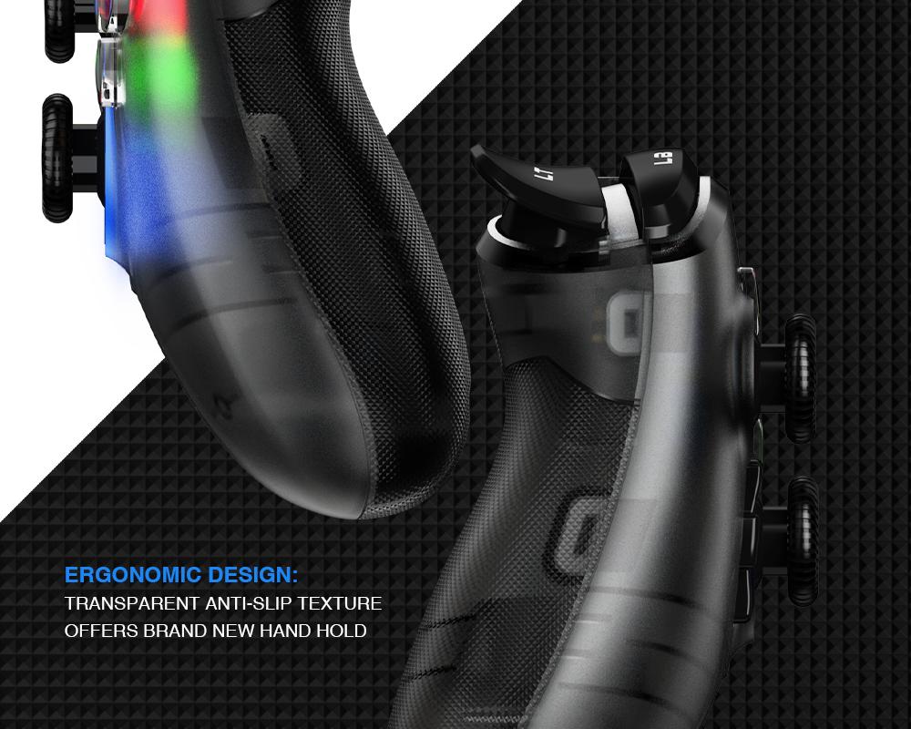 GameSir T4 2.4G Wireless/Wired Game Controller for Windows (7/8/9/10) PC No Phone holder - Black