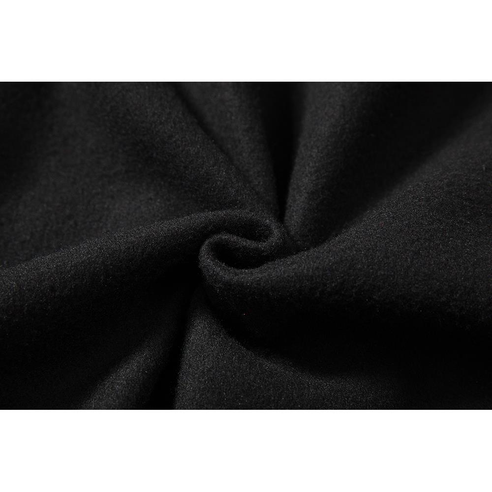 WY31 Men's Casual Pocket Drawstring Cotton Hoodie Size L - Black