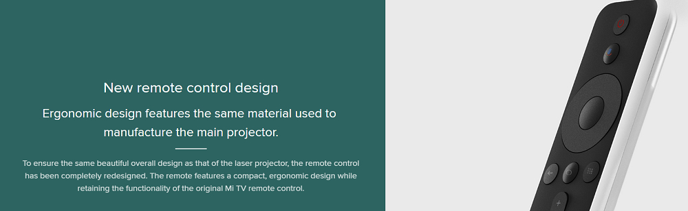 [HK Stock][International Edition] Xiaomi Mijia Laser Projector 5000 Lumens Full HD 4K Ultra Short Focal Lens ALPD 3.0 Laser Light Dual Band WIFI - White