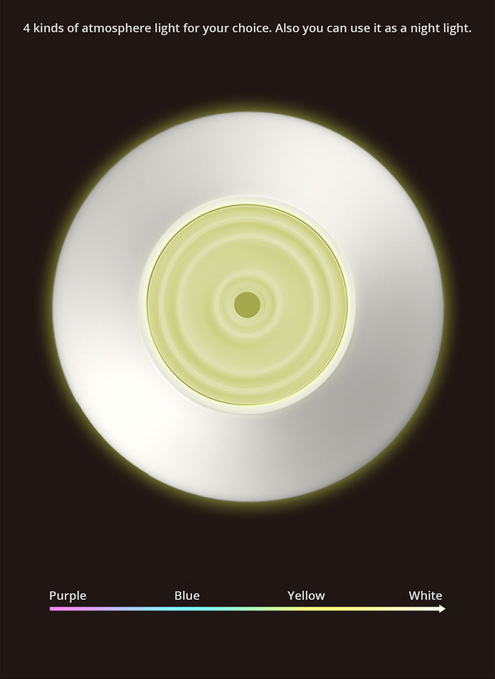 Xiaomi Viomi Aromatherapy Diffuser Air Humidifier 4 Color Lights Warm Mist 200ML Automatic Portable Timed Aromatherapy Machine -White/Normal Version