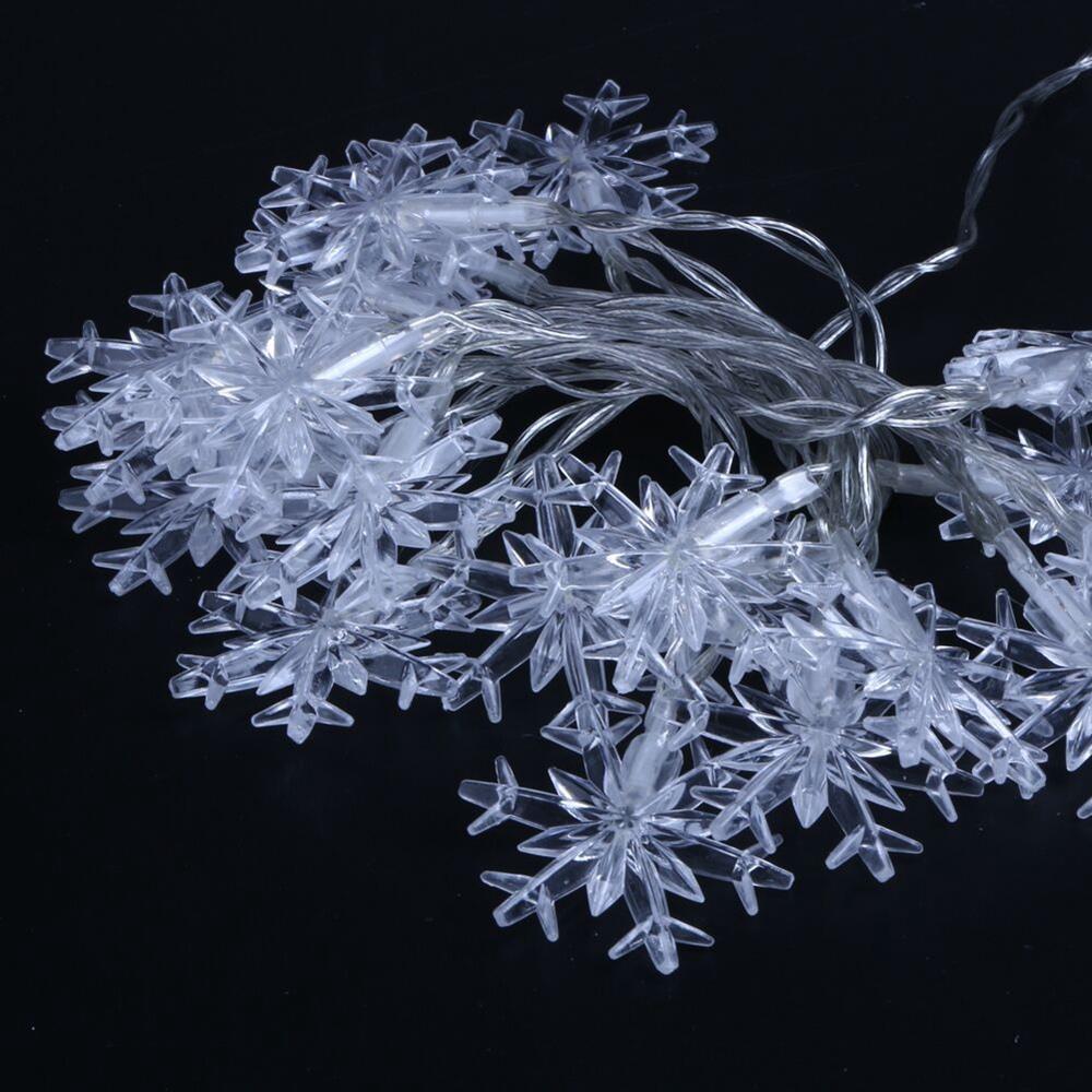 20PCS LED Snowflake Battery LED String Lights Holiday Christmas Party Garden Decoration Lights (2.1 Meters) - Multi-color