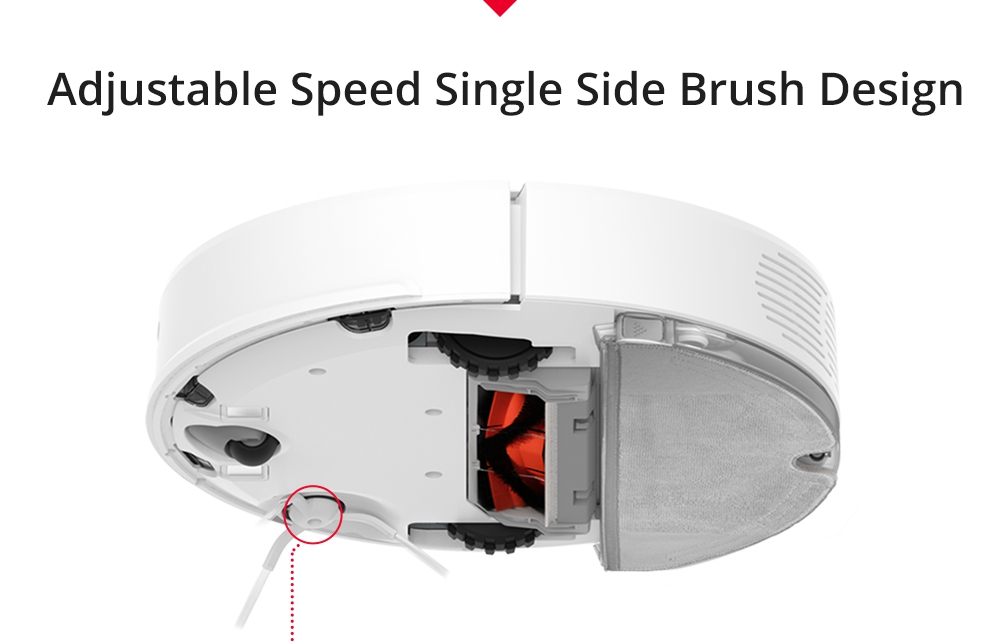 [Spain Stock][ International Version]Xiaomi Mijia Roborock S50 Robot Vacuum Cleaner 2 Automatic Area Cleaning 2000pa Suction 2 in 1 Sweeping Mopping Function LDS Path Planning 5200mAh Battery - White