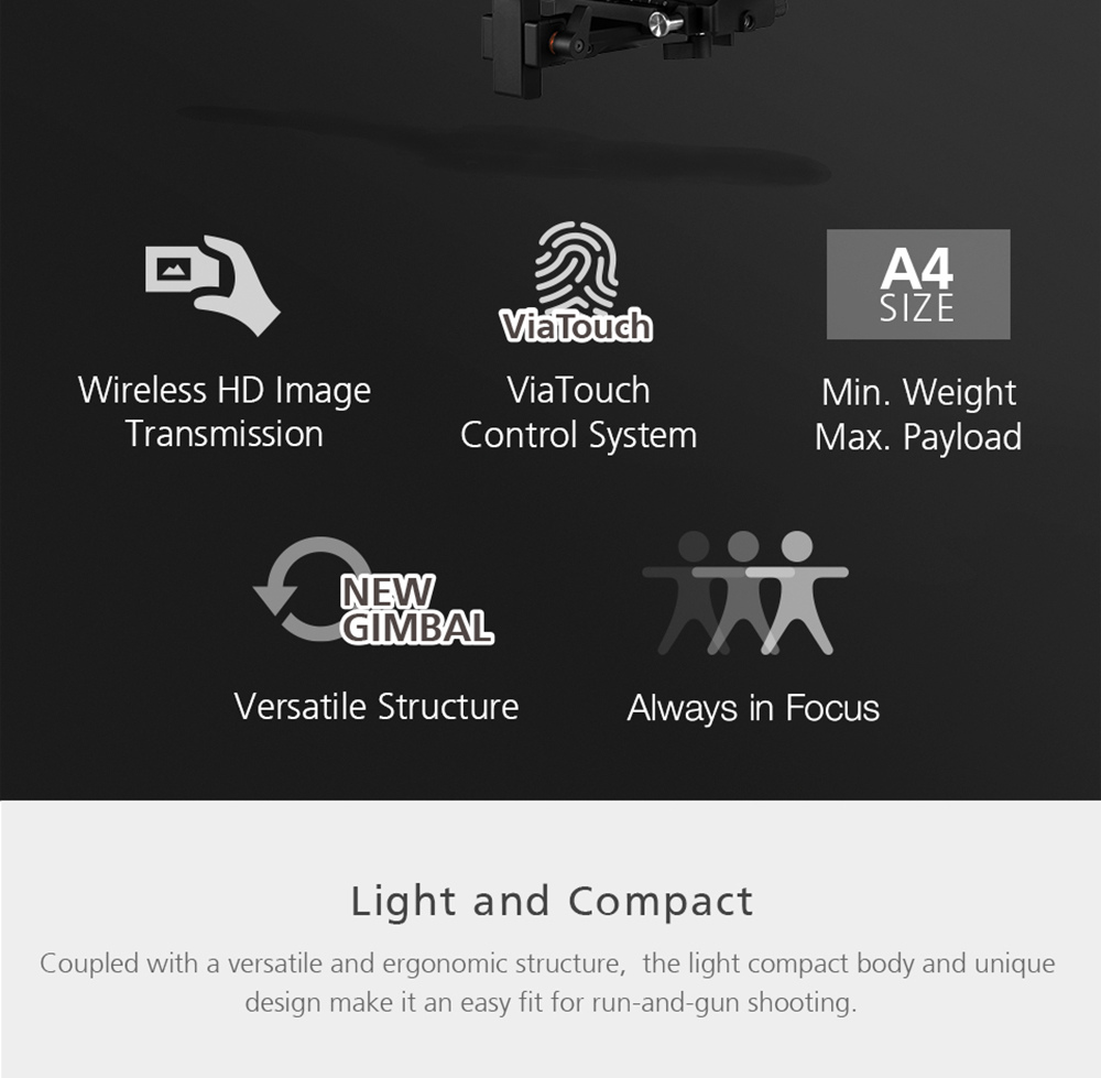 Zhiyun WEEBILL LAB 3-Axis Brushless Handheld Gimbal Stabilizer with ViaTouch Control System for Mirrorless DSLR Camera