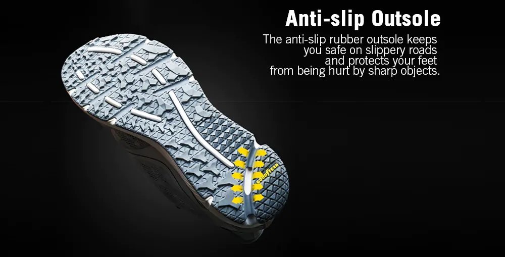 Xiaomi AMAZFIT Unisex Sneakers (Shock-absorb Anti-slip Outsole Outdoor Athletic Running Shoes Size EU39 Men) - Black