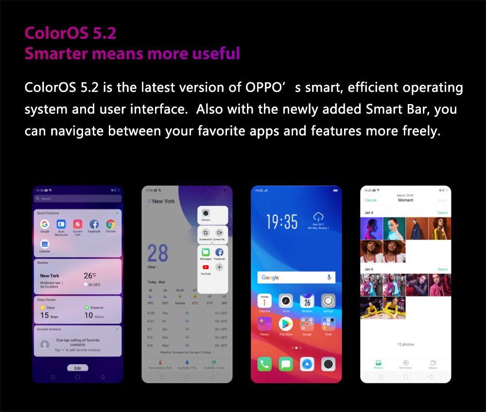 OPPO R17 6.4 Inch 4G LTE Smartphone Snapdragon 670 6GB 128GB 16.0MP+5.0MP Dual Rear Cameras Android 8.1 In-display Fingerprint Fast Charge - Ambient Blue
