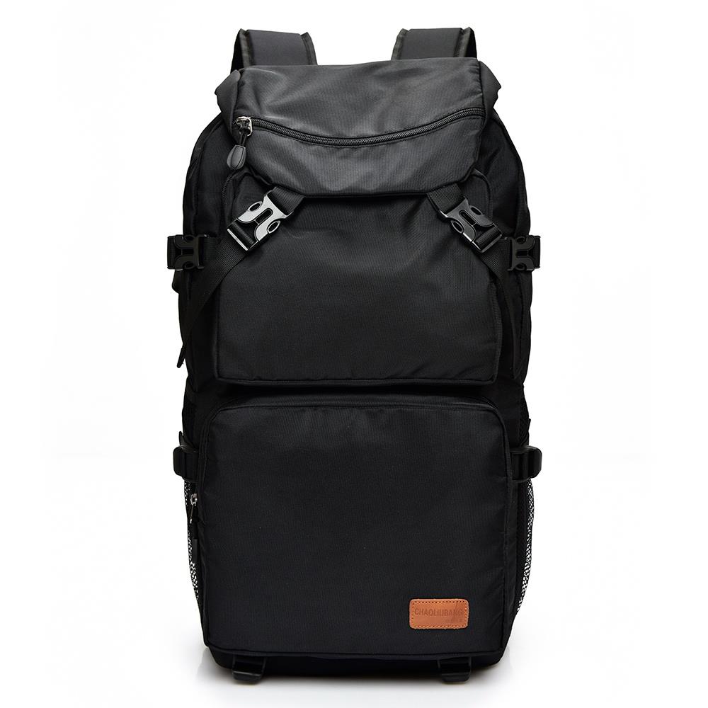 Unisex 16 Inch Laptop Computer Bag Large Capcacity Travel Backpack - Black