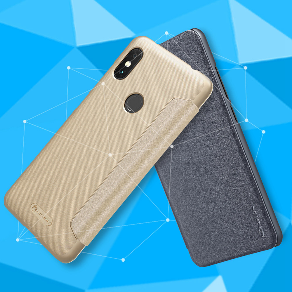 Nillkin Sparkle Series Hard Phone Case for Xiaomi Redmi Note 6 Pro Play Protective Phone Shell - Gray