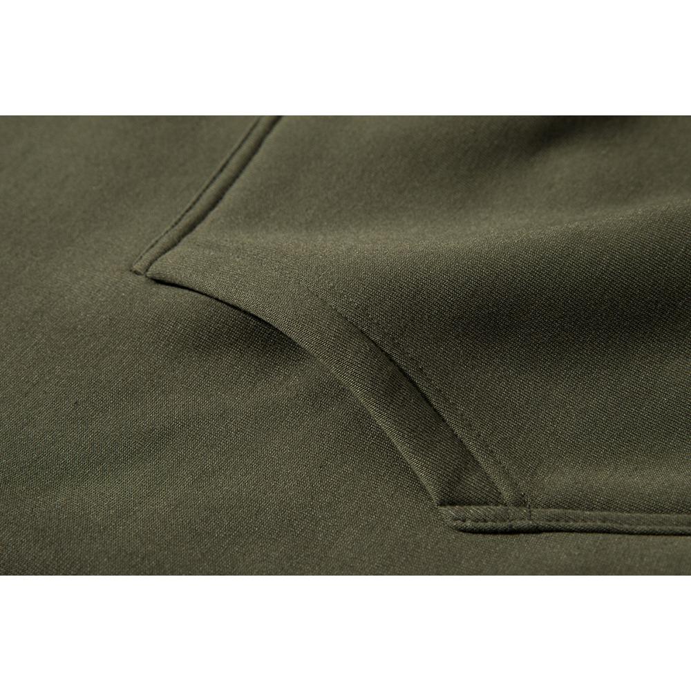 WY39 Men's Autumn Winter Raglan Hoodie (Color Block Breathable Size M) - Green